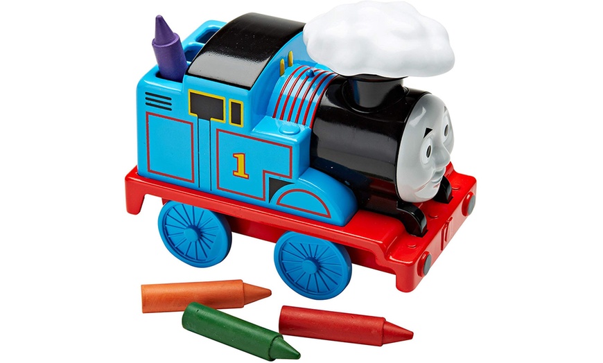 Image 1: Thomas Bath Crayons Engine