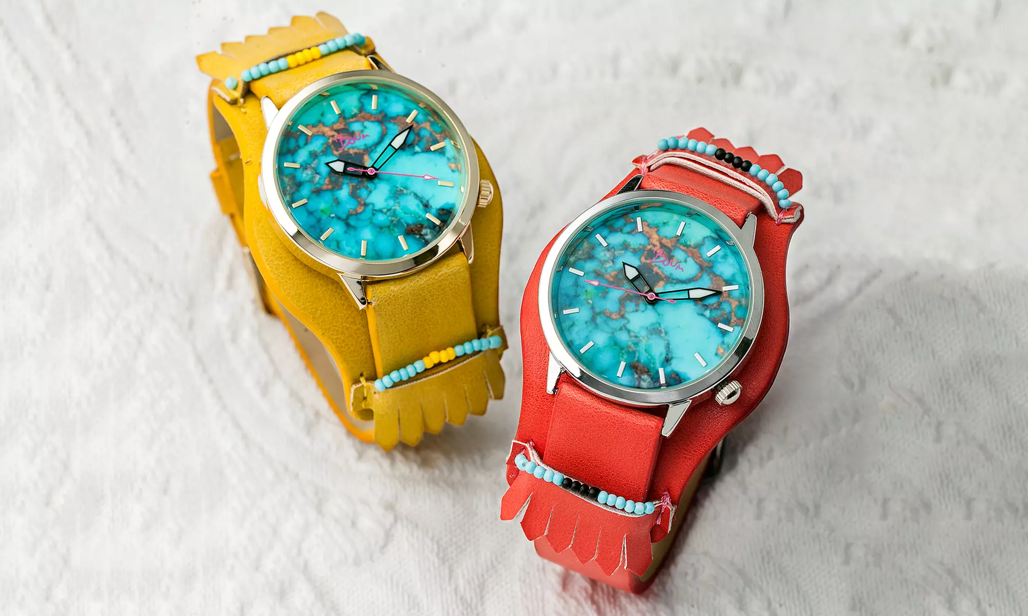Boum Originaire Women's Marble Dial Fringed Watch - Primary Image