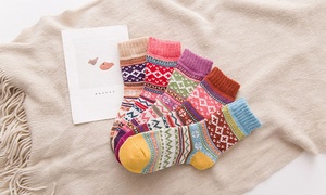 5-Pack of Geometric Print Socks