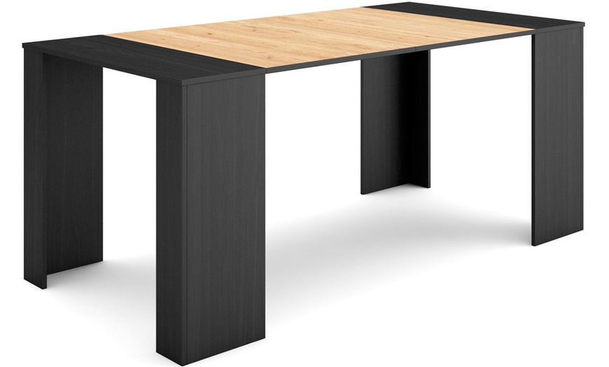 Image 23: Extendable Console Table for 8 Diners