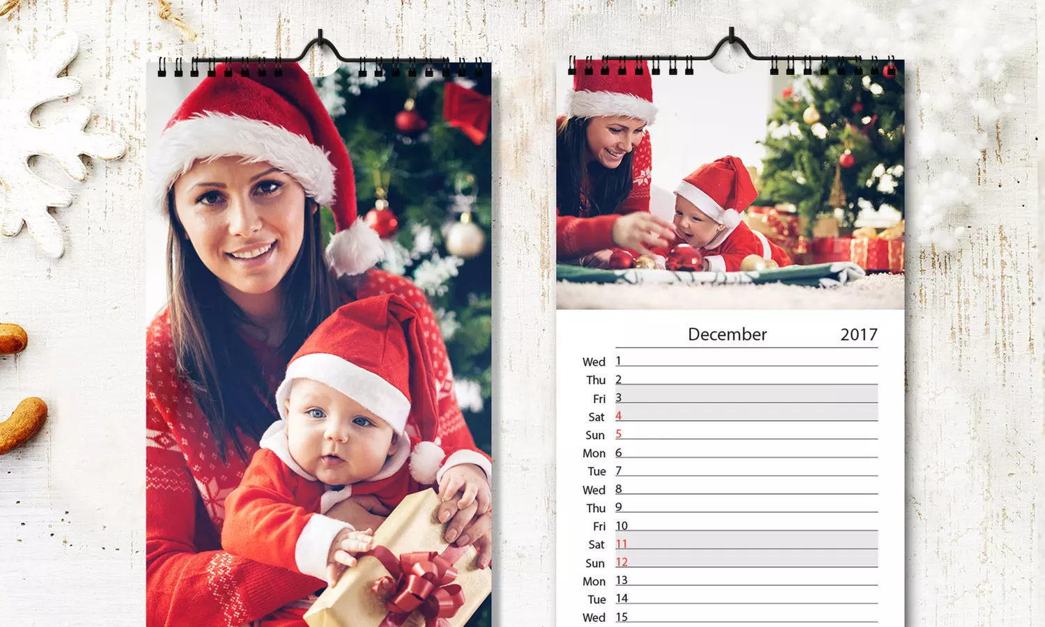 One, Two or Five Personalised Kitchen Calendars from £2.99 (Up to 77% Off) - Primary Image