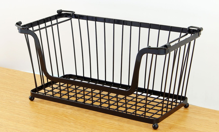 Image 4: Stackable Kitchen Storage Basket