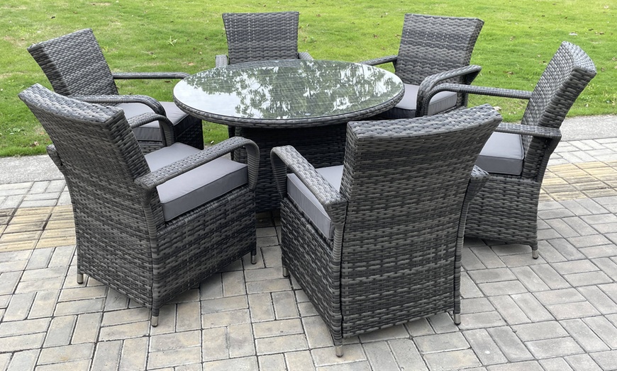 Image 1: Fimous 6-Sitzer Gartenmöbel-Set