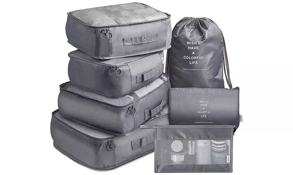 7er-Set Reisekoffer-Organizer