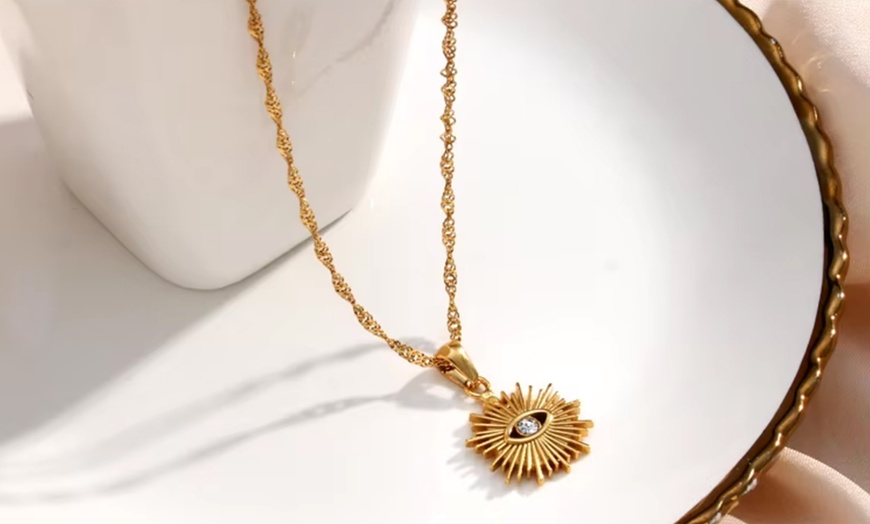 Image 2: Collana da donna 18k con ciondolo 