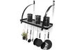 Sorbus Wall Mount Pot Rack with Hooks - Second Medium