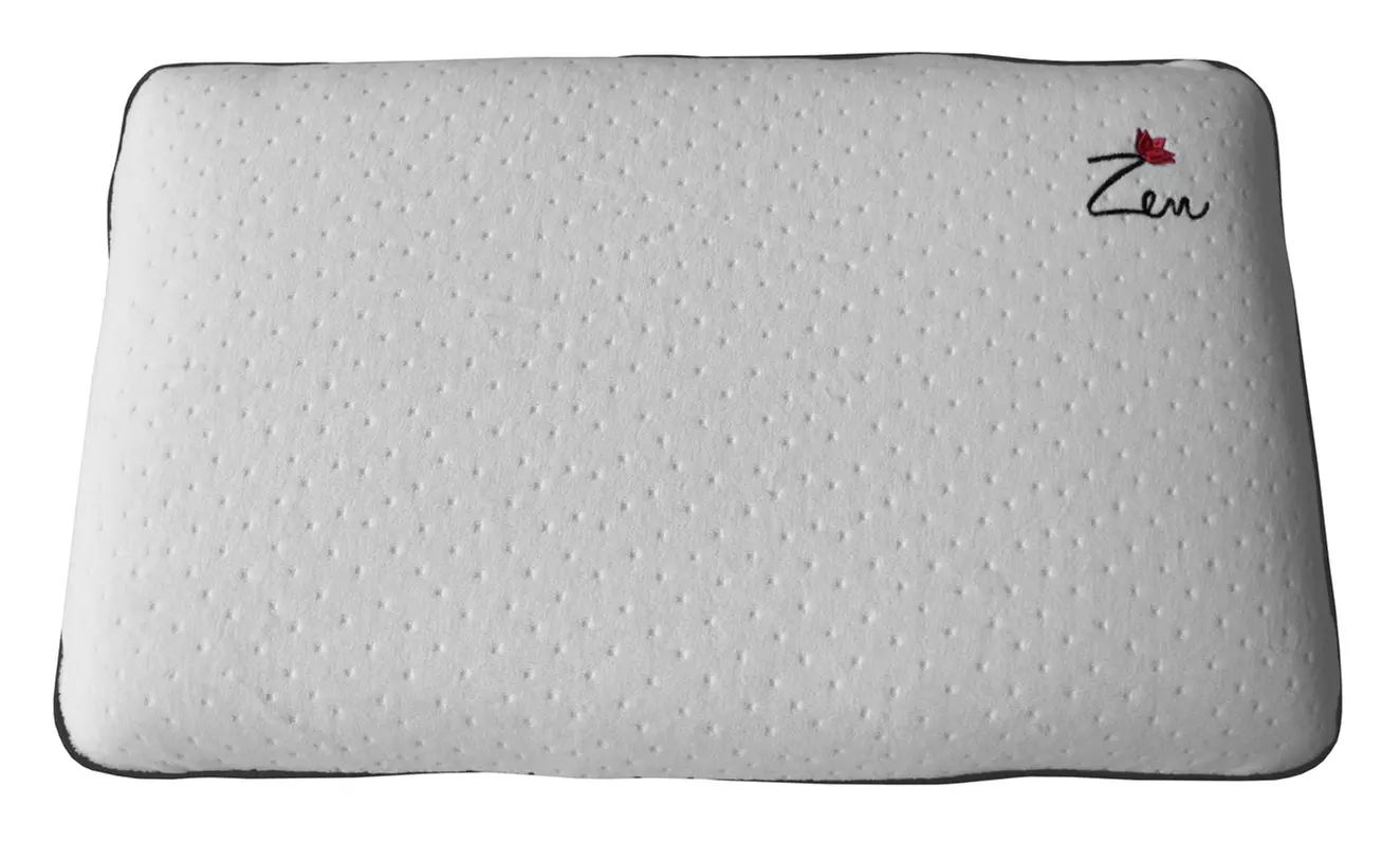 Oreillers Zen, mémoire de forme avec 5 zones de confort, déhoussable, marque Sampur - Second Medium