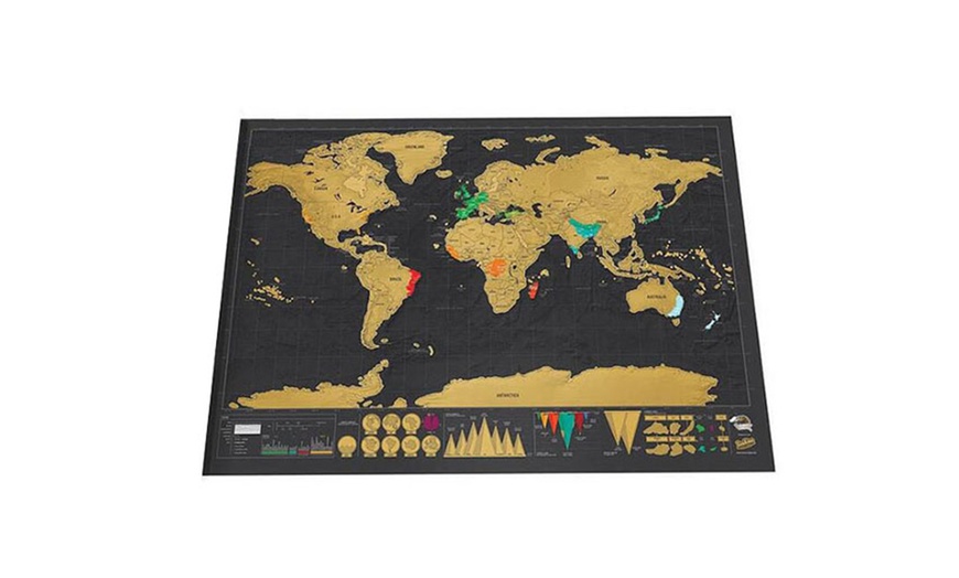 Image 2: Scratch-Off Visited Countries Map