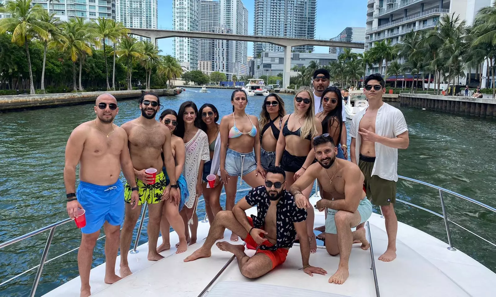 Miami Boat Charter w/ 5 or 7 Hours for Price of 4 or 6 Up to 13 People