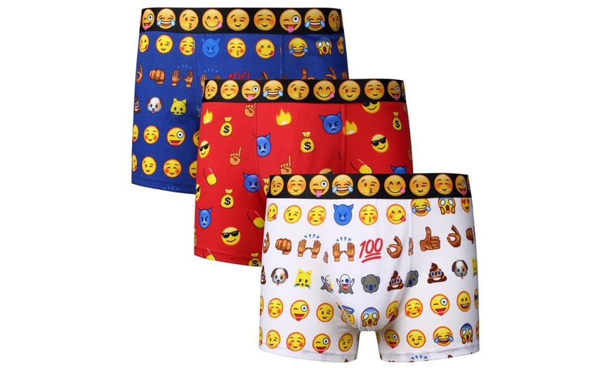 Image 2: Smiley Emoji Boxers Six-Pack