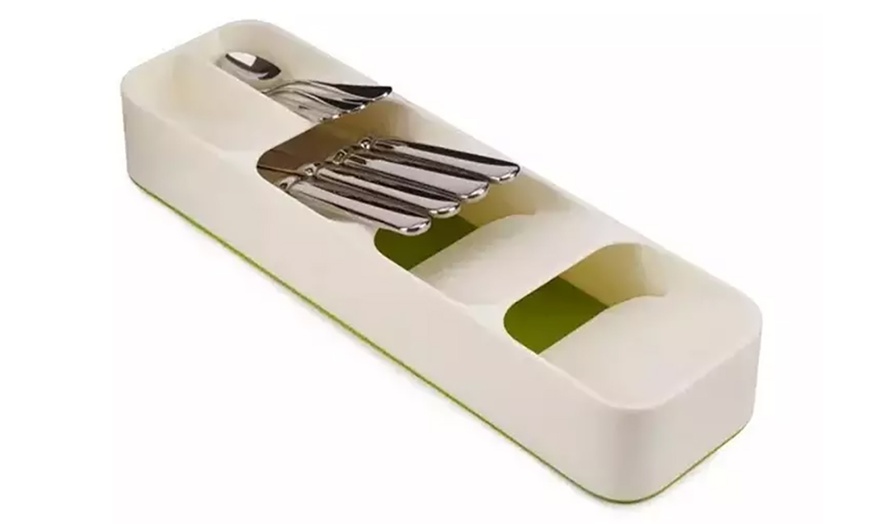 Image 2: One or Two Cutlery Organiser Kitchen Drawer Trays
