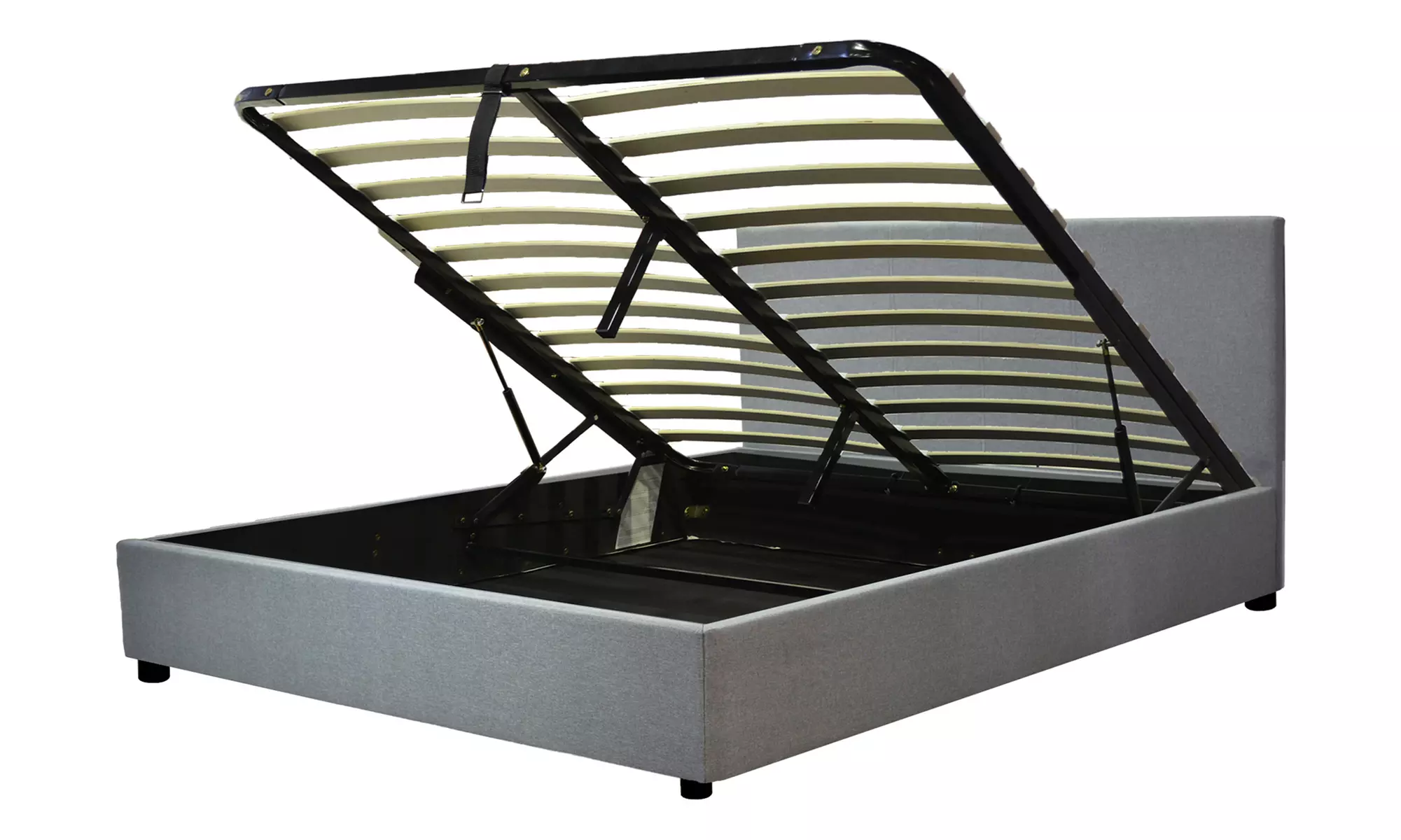 Colisée Stoffbett mit Stauraum, Matratze „Cosmos” optional