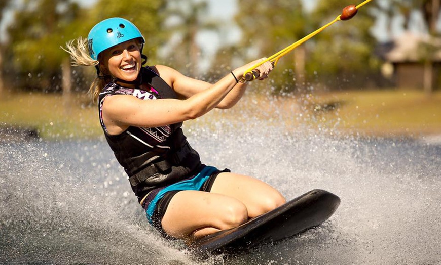 Image 1: Dive Into a Wakeboarding / Kneeboarding Experience at Cables Wake Park