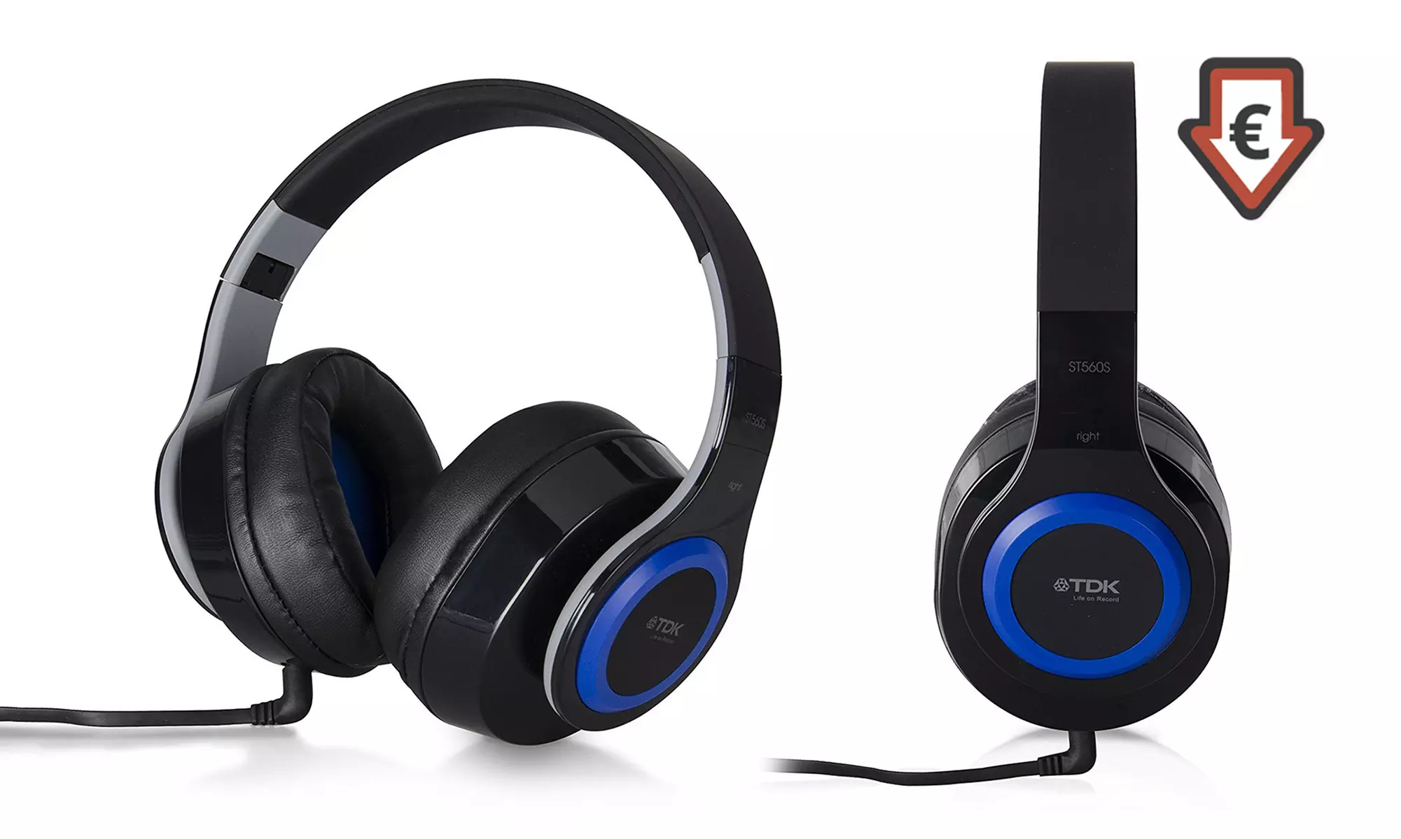 TDK Smartphone Over-Ear Headset mit Musiksteuerung und Mikrofon - Primary Image