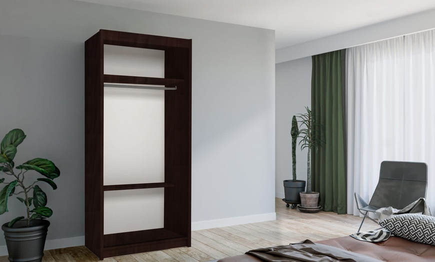 Image 12: Double Mirror Sliding Door Wardrobe