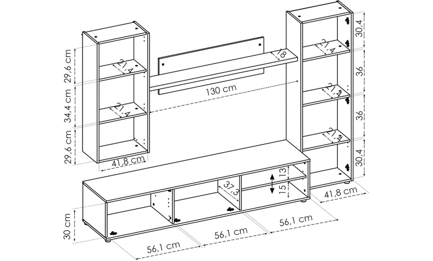 Image 6: Set de mueble TV para sala