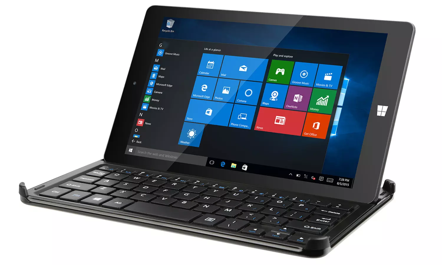 KOCASO 32GB 8" Windows Tablet Bundle with Bluetooth Keyboard Case, Stylus, and Screen Protector - Primary Image