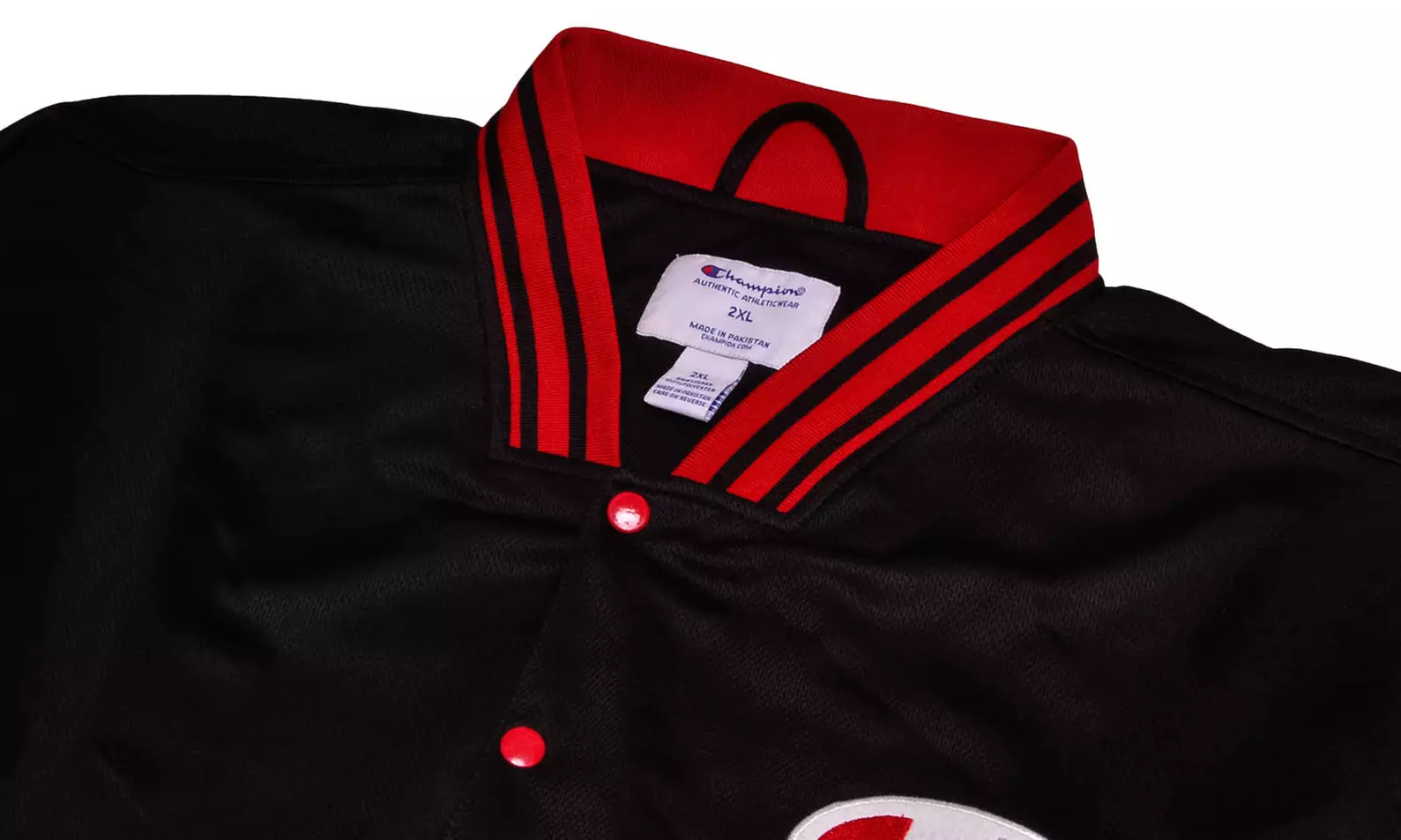 Champion Men's Big & Tall Script Logo Varsity Track Jacket (XLT-4XLT & 2XL-6XL) - Second Medium