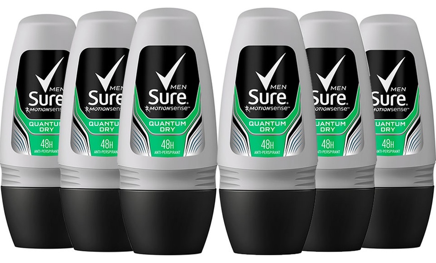 Image 6: Six-Pack of Sure Men's Roll-On Antiperspirant Deodorants 50ml