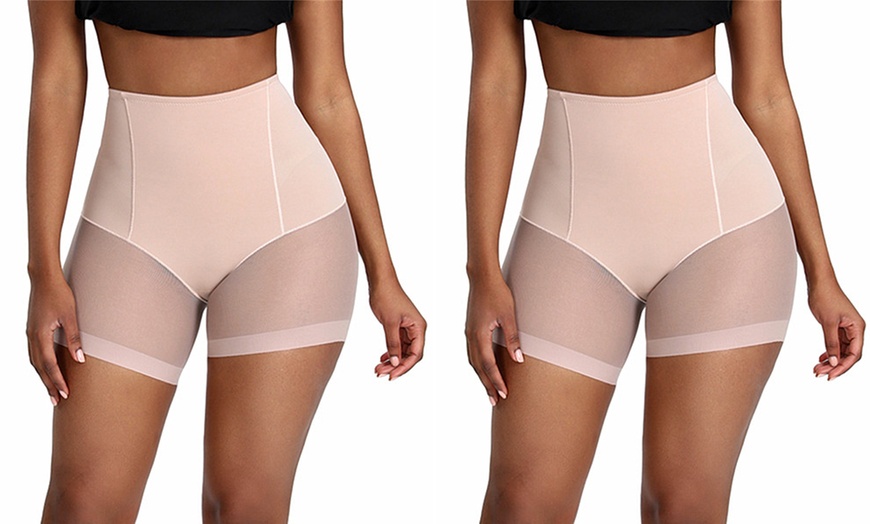 Image 6: Breathable High Waist Body Control Shaper Shorts