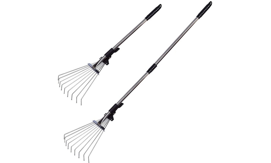 Image 4: Telescopic Garden Rake