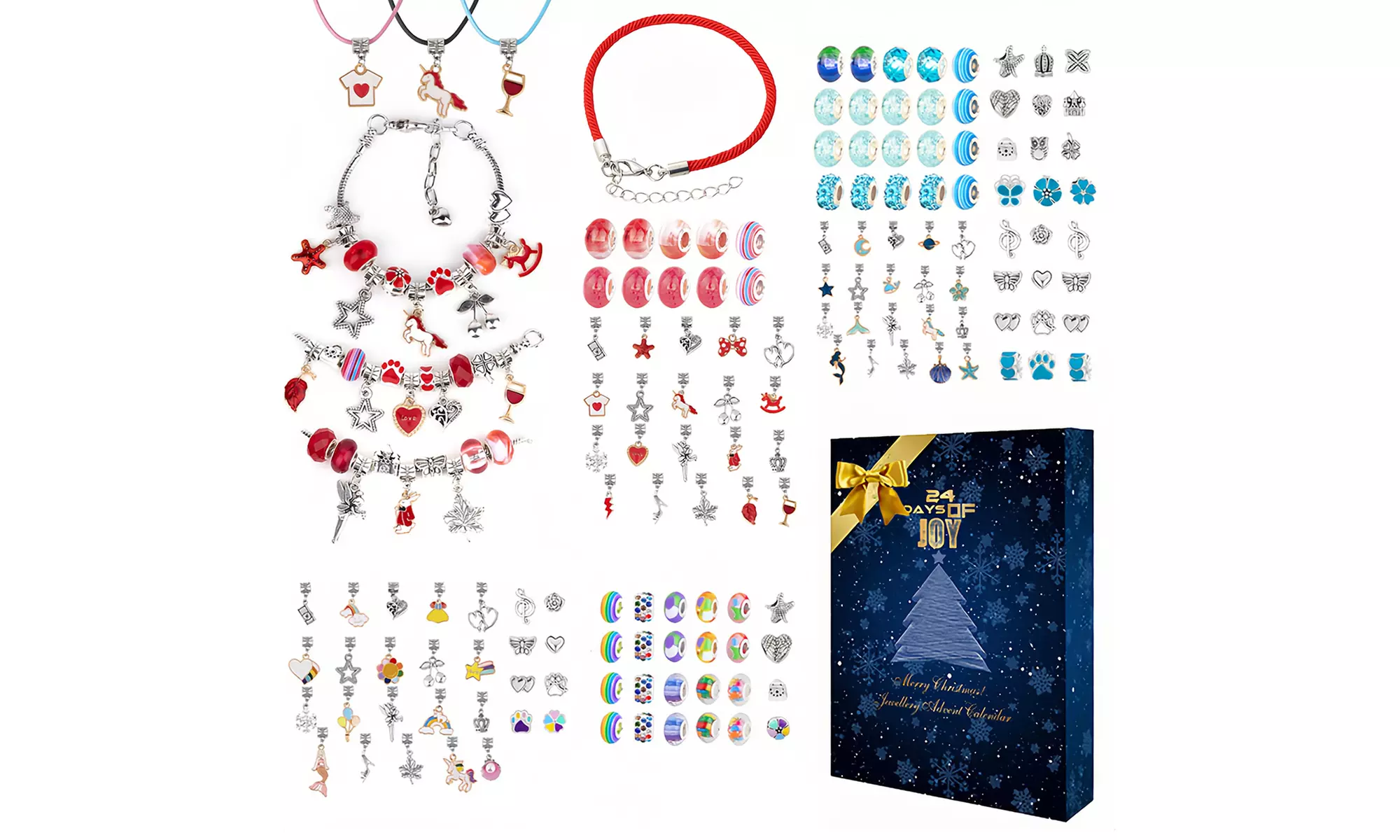 Calendrier de l'Avent bracelet avec 23 pendentif et 1 bracelet - Primary Image