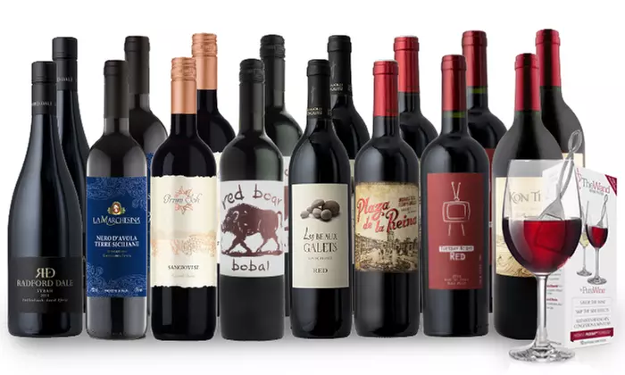 15-Bottle Wine Package with PureWine Filter from Splash Wines (78% Off) - Primary Image