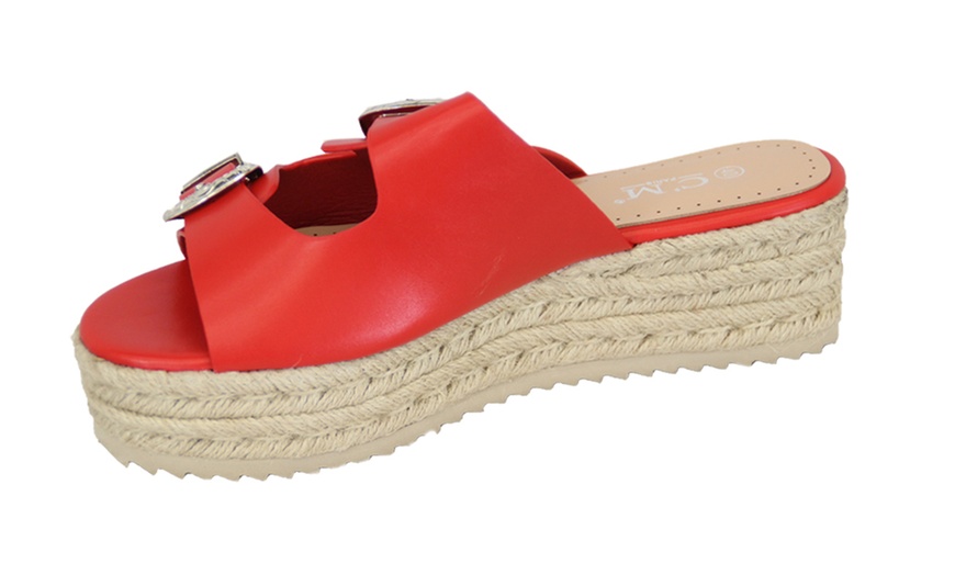 Image 5: Platform Mule Sandals