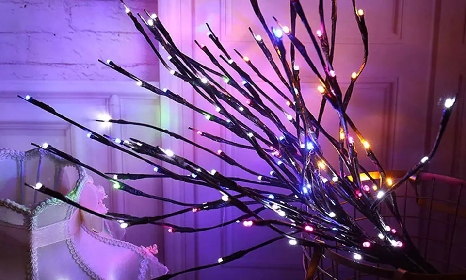 Willow Branch Decorative LED Lamp with 20 Bulbs - Second Medium