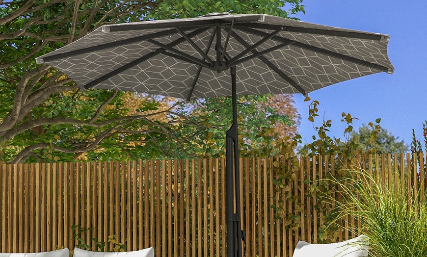 Image 3: Outsunny Convertible Cantilever Parasol
