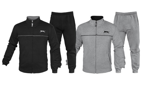 Tuta da uomo in cotone felpato Slazenger, disponibile in 2 colori e 4 taglie