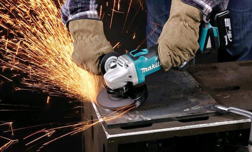 Image 4: Makita Meuleuse 18V + 2 Batteries