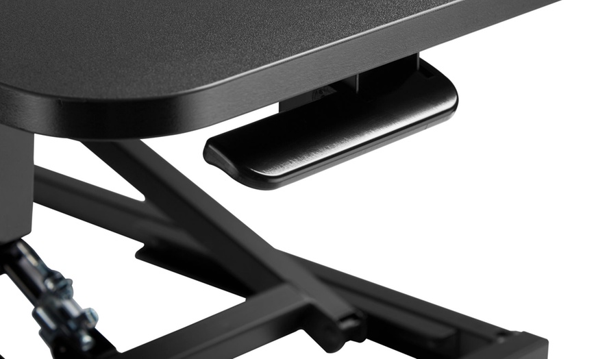 Image 5: 95cm Large Ergonomic Sit-Stand Workstation