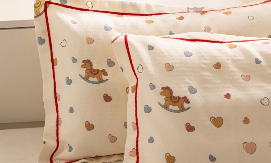 Image 63: Breathable Pure Cotton Kids Pillowcase Pair