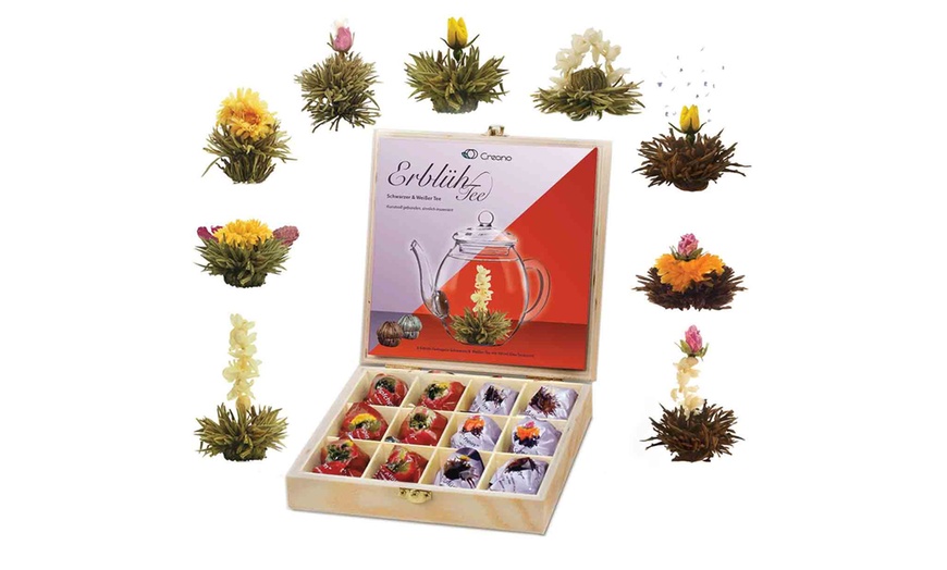 Image 6: Coffret-cadeau de fleurs de thé de la marque Creano