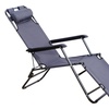 Image 12: Outsunny 2 in 1 Folding Sun Lounger Reclining Garden Chair