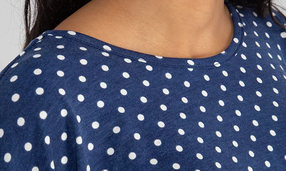 Pull à manches longues à pois pour femmes - Second Medium
