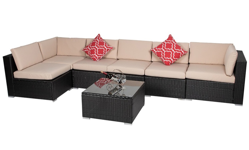 Image 5: Rattan-Effect Garden Set