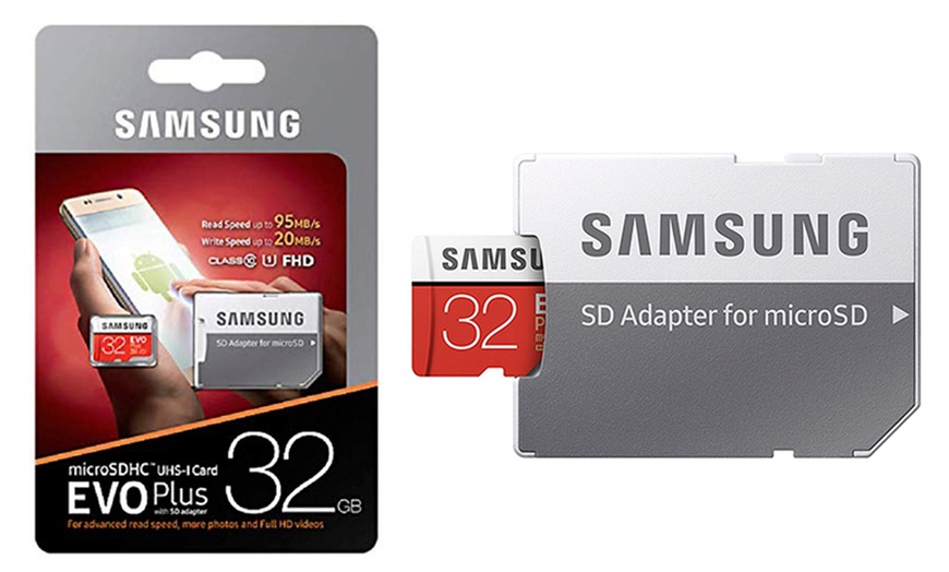 Image 1: Samsung 32GB Micro SD Card