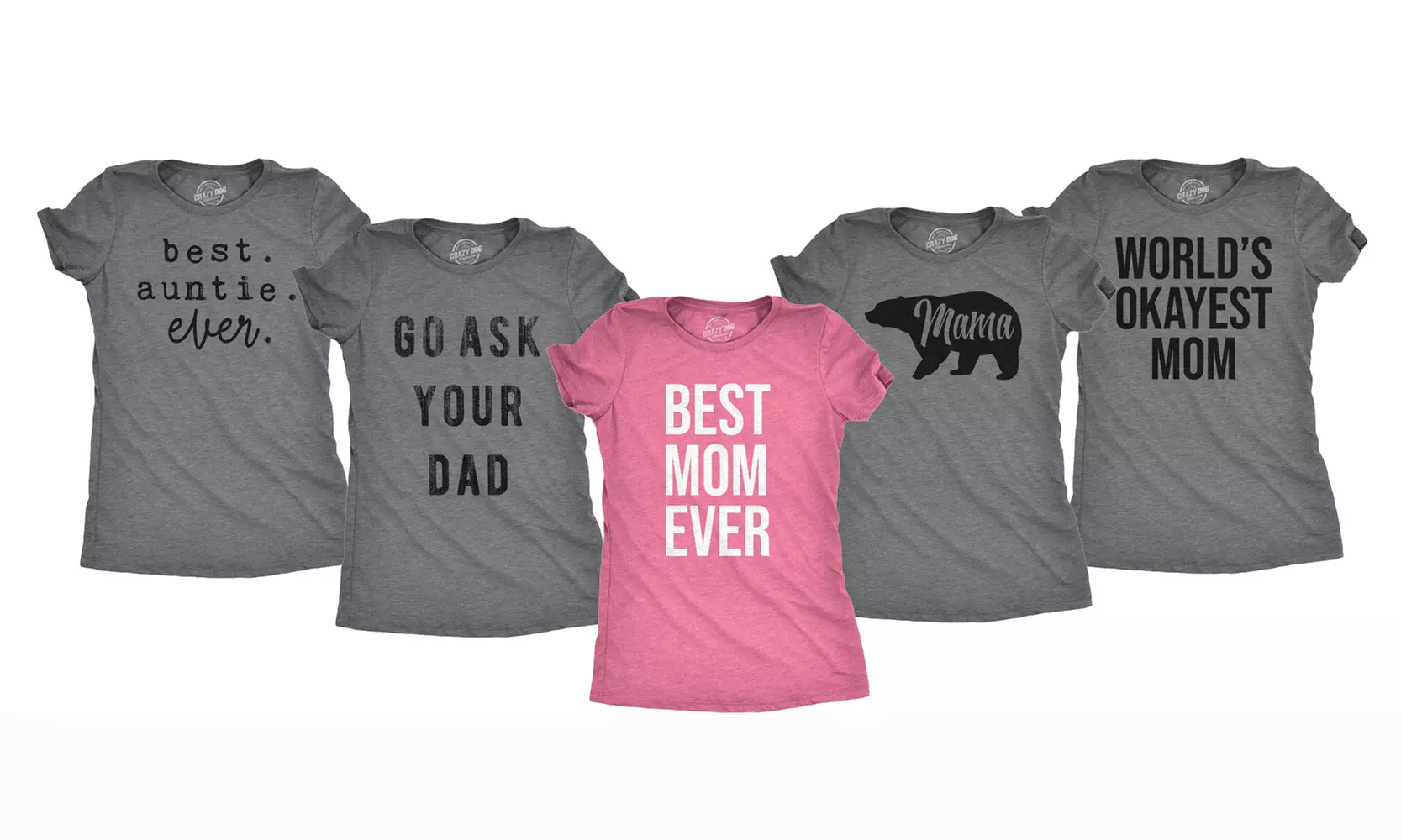 Women's Mom-Themed Fitted Tees - Primary Image