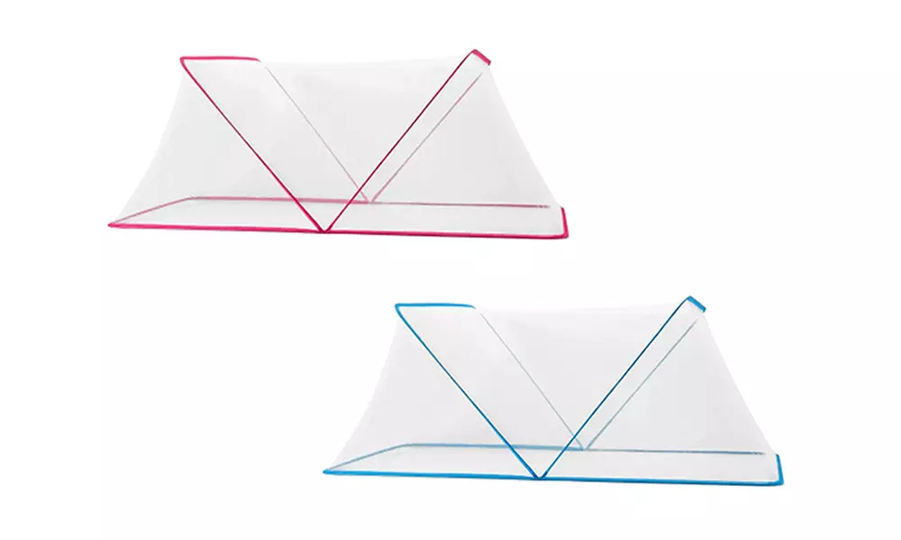 Zanzariera per letto esagonale pieghevole disponibile in 2 colori e 3 dimensioni - Primary Image