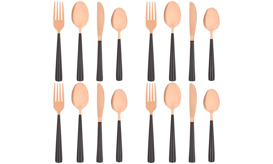 Image 3: Tower 16-Piece Cutlery Set