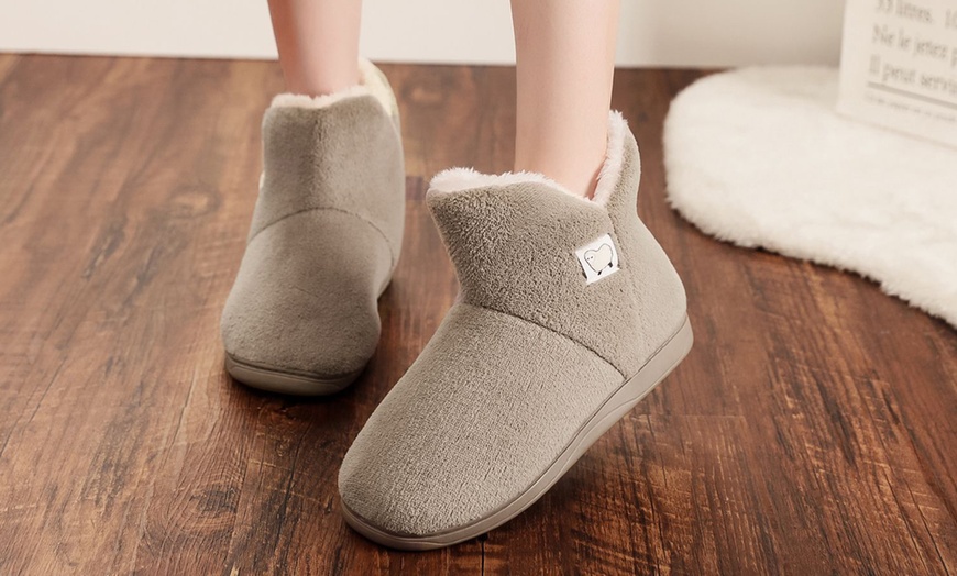 Image 8: Unisex Bootie Comfy Winter Warm House Slippers