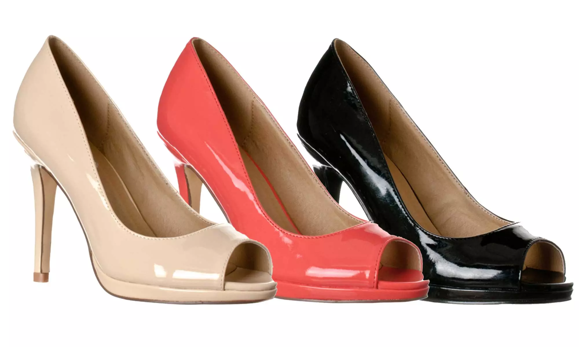 Riverberry Julia Women's Slight Platform Open-Toe High-Heel Pumps - Primary Image