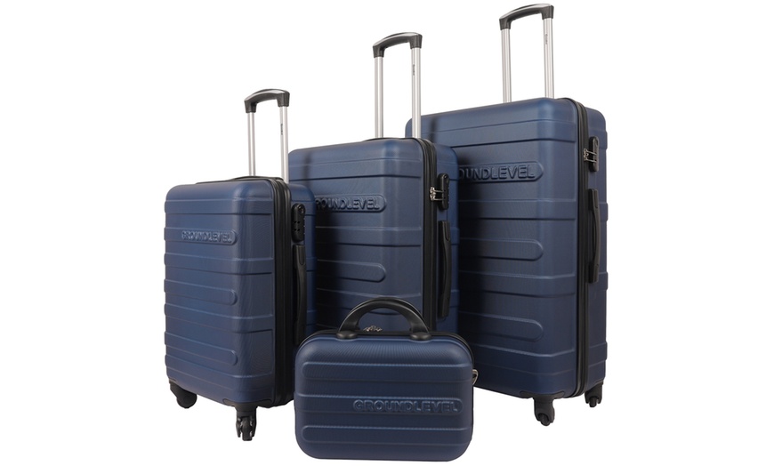 Image 4: Four-Piece Hard Shell Luggage Set - Travel with Security