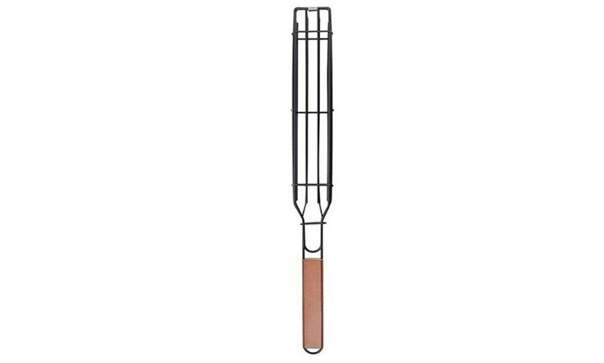 Image 3: One, Two or Four Reusable Nonstick Kebab Barbecue Skewer Baskets