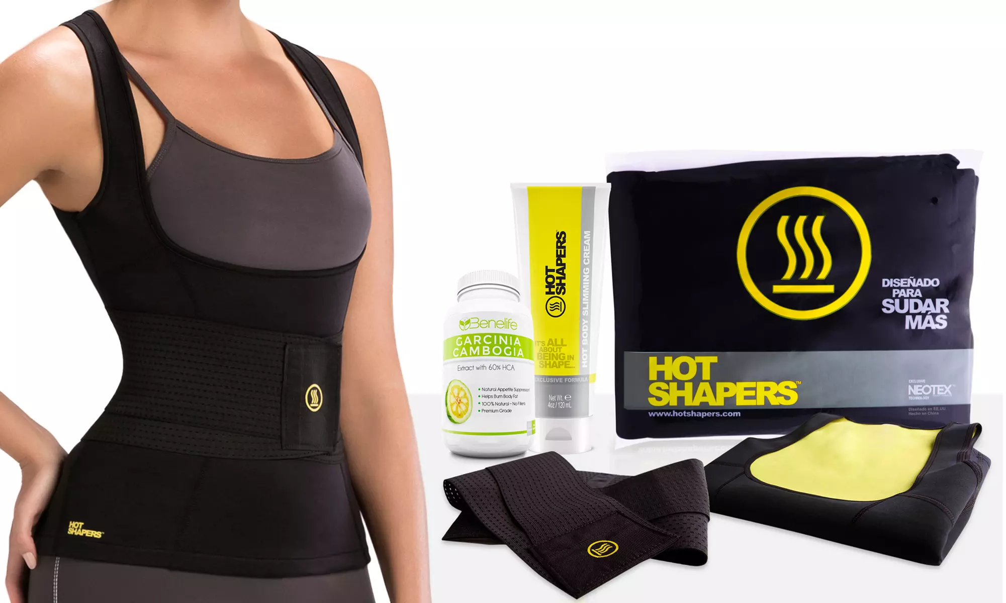 Hot Camisole, Vest with Waist Belt, Firming Gel, and Garcinia Cambogia - Primary Image