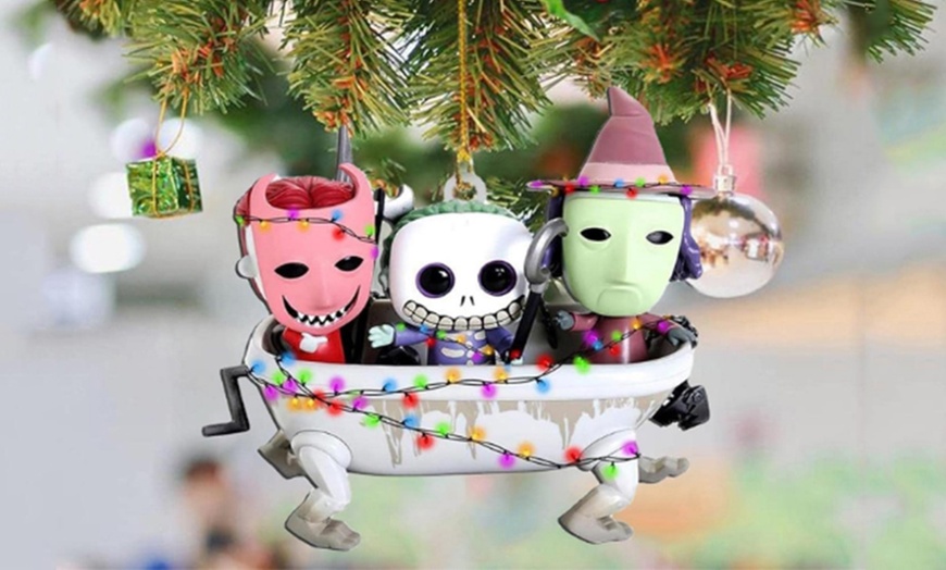 Image 2: Nightmare Before Christmas Inspired Christmas Tree Hanging Ornaments