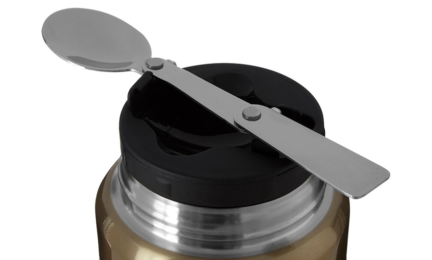 Image 8:  Food Flask with Foldable Spoon