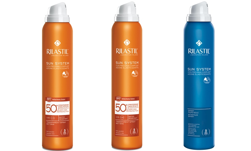 Image 5: Pack of Two Rilastil Sunscreens with Optional After-Sun Spray